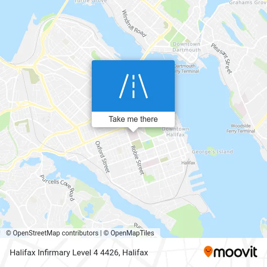 Halifax Infirmary Level 4 4426 map