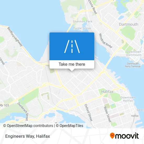 Engineers Way map