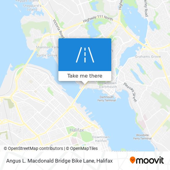 Angus L. Macdonald Bridge Bike Lane plan