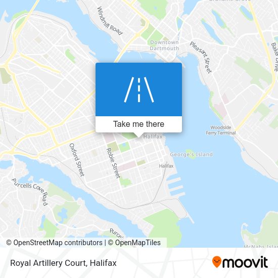 Royal Artillery Court map