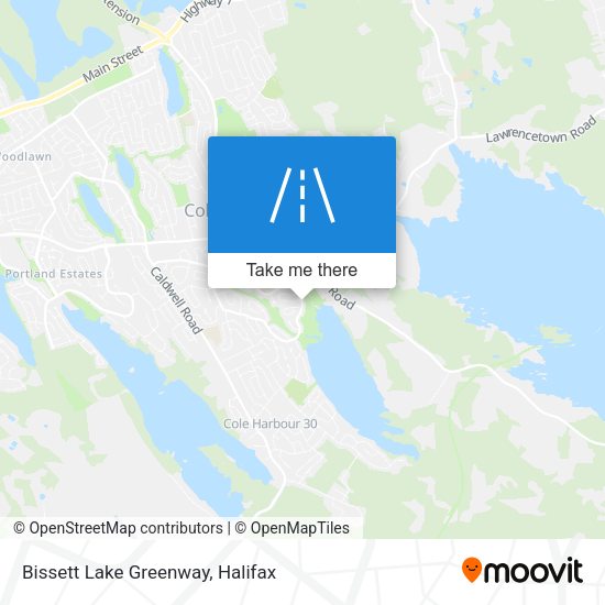 Bissett Lake Greenway map