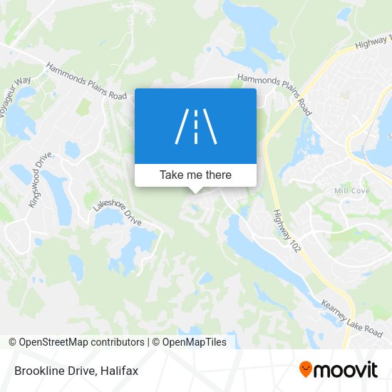 Brookline Drive map