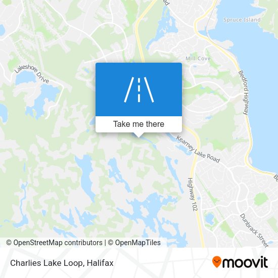 Charlies Lake Loop map