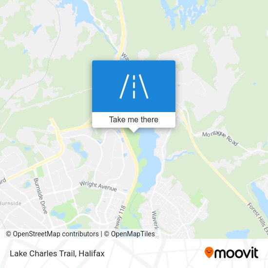 Lake Charles Trail map
