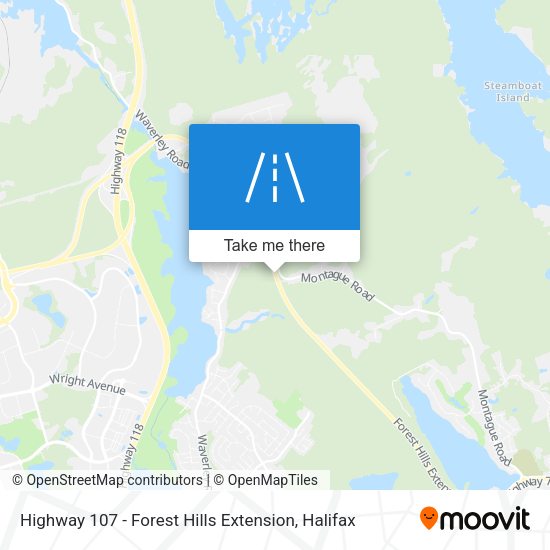 Highway 107 - Forest Hills Extension plan