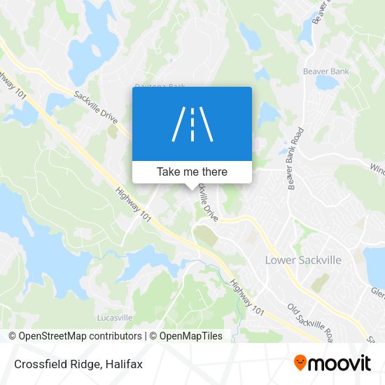 Crossfield Ridge map