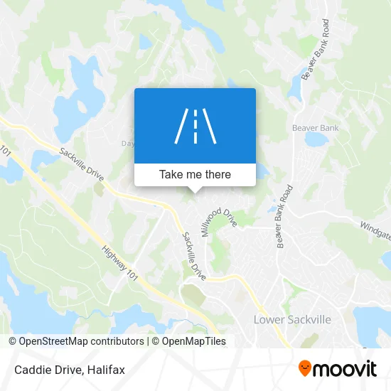 Caddie Drive map