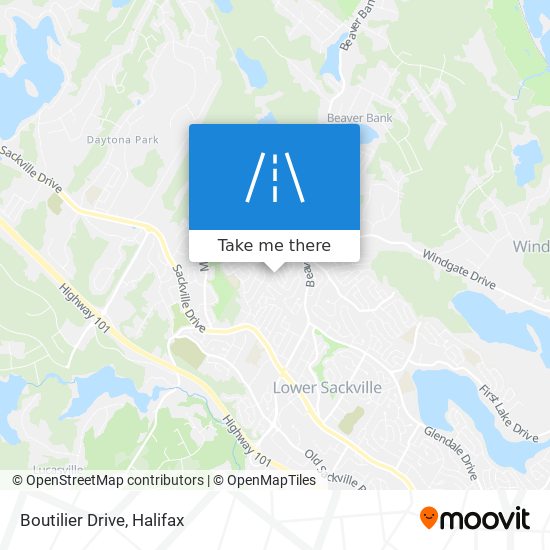 Boutilier Drive map