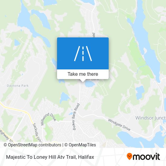Majestic To Loney Hill Atv Trail map