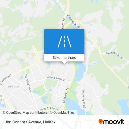Jim Connors Avenue map