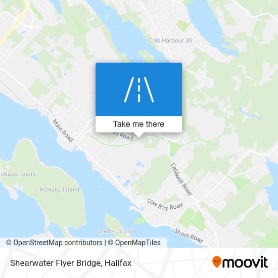 Shearwater Flyer Bridge map