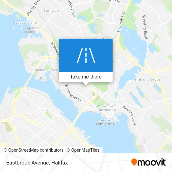 Eastbrook Avenue map