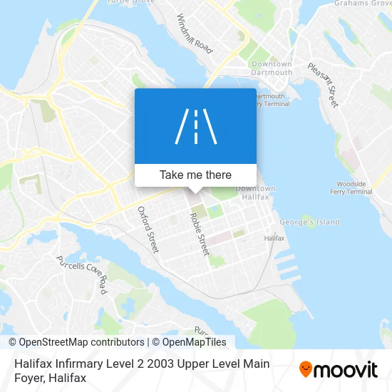 Halifax Infirmary Level 2 2003 Upper Level Main Foyer map