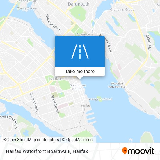 Halifax Waterfront Boardwalk map