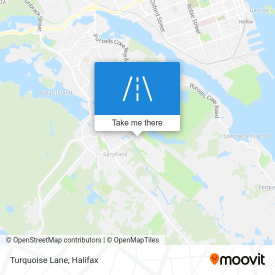 Turquoise Lane map