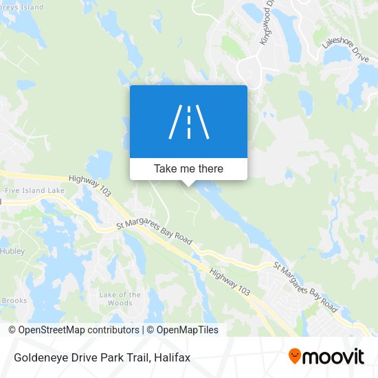 Goldeneye Drive Park Trail map