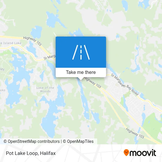 Pot Lake Loop map