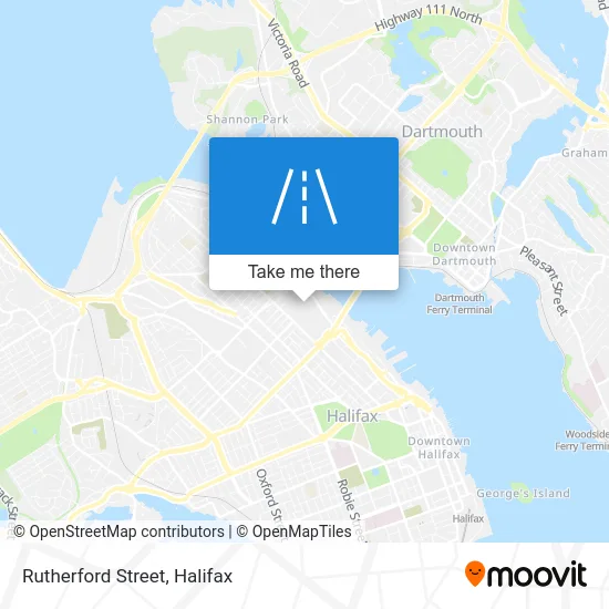 Rutherford Street map