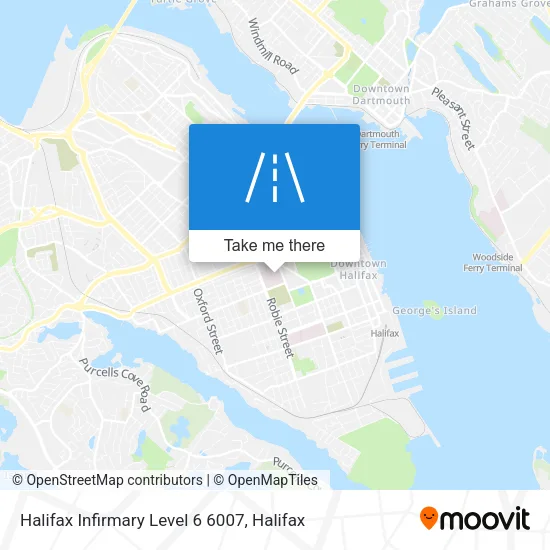Halifax Infirmary Level 6 6007 map