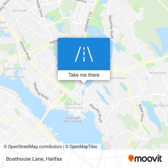 Boathouse Lane map