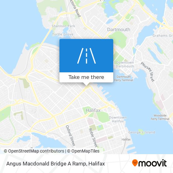 Angus Macdonald Bridge A Ramp map