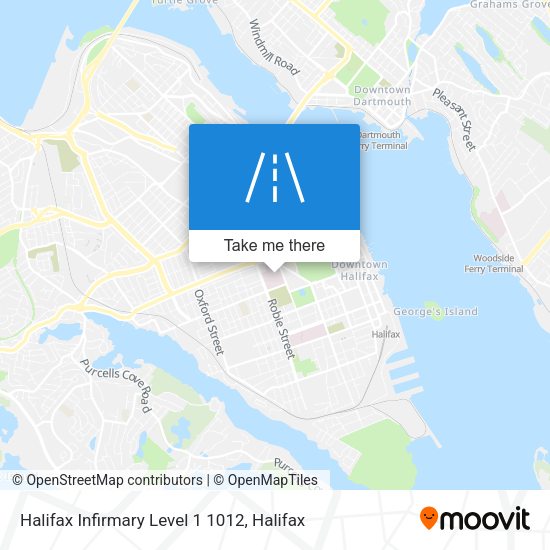 Halifax Infirmary Level 1 1012 map