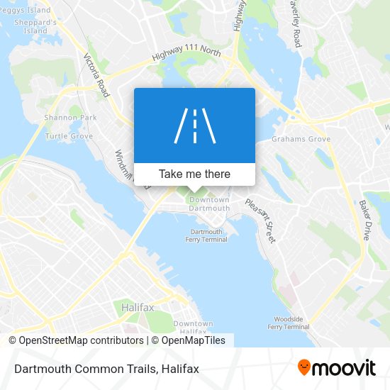 Dartmouth Common Trails map