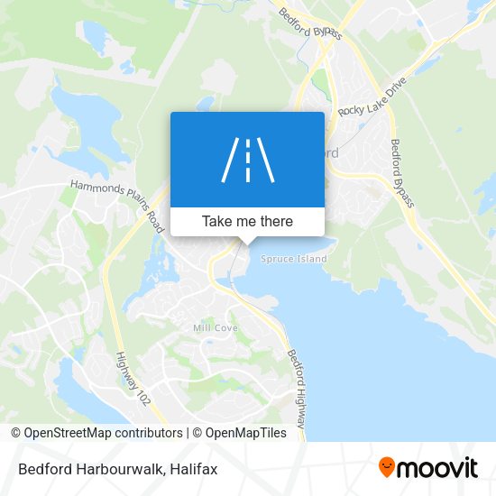 Bedford Harbourwalk map