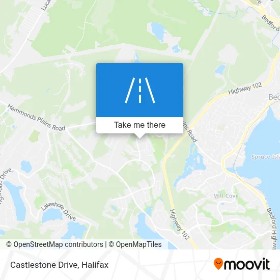 Castlestone Drive map