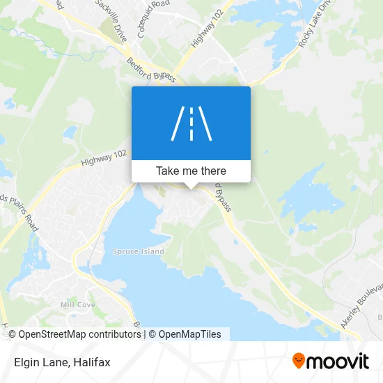 Elgin Lane map
