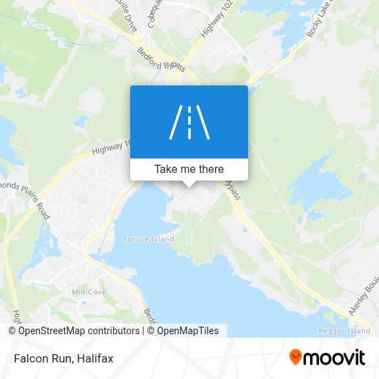 Falcon Run map