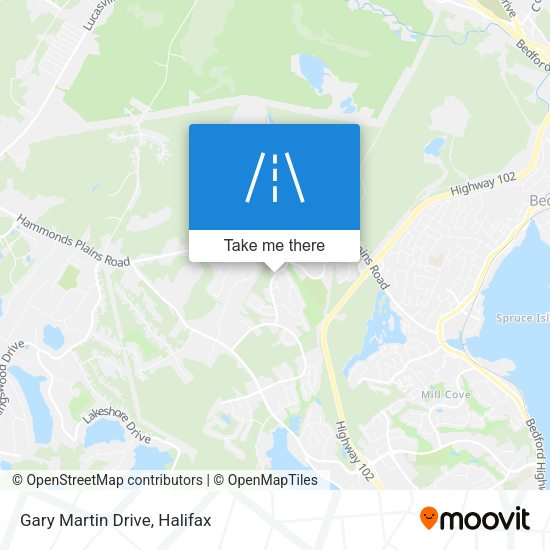 Gary Martin Drive map