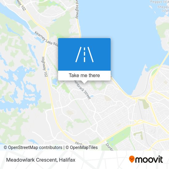 Meadowlark Crescent map