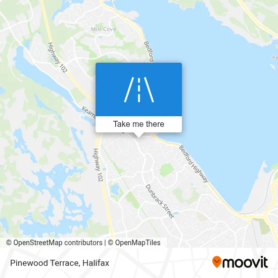 Pinewood Terrace map