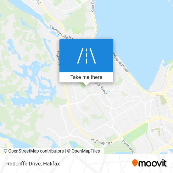 Radcliffe Drive map