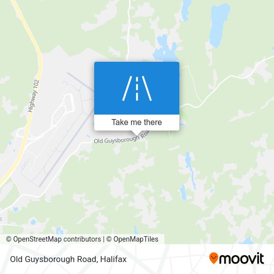 Old Guysborough Road map