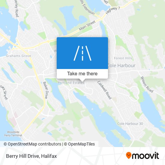 Berry Hill Drive map