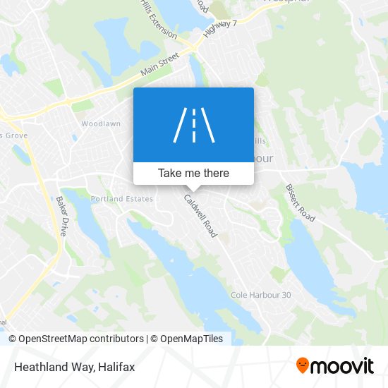 Heathland Way map