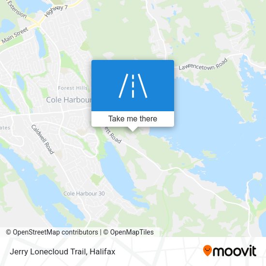 Jerry Lonecloud Trail map