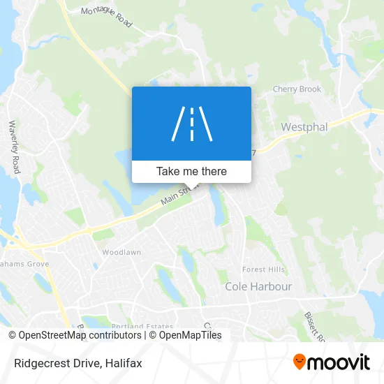 Ridgecrest Drive map