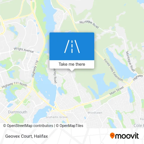 Geovex Court map