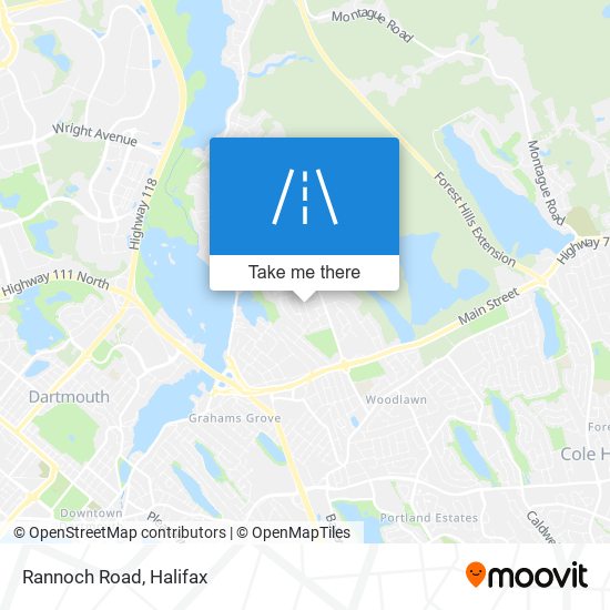 Rannoch Road map