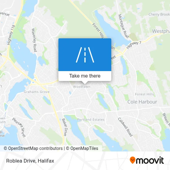 Roblea Drive map