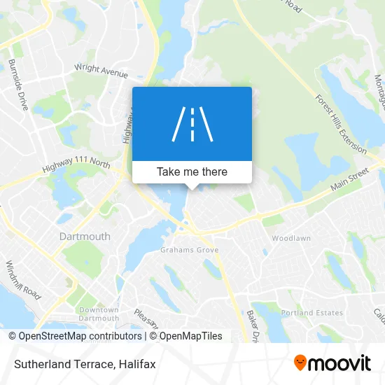 Sutherland Terrace map