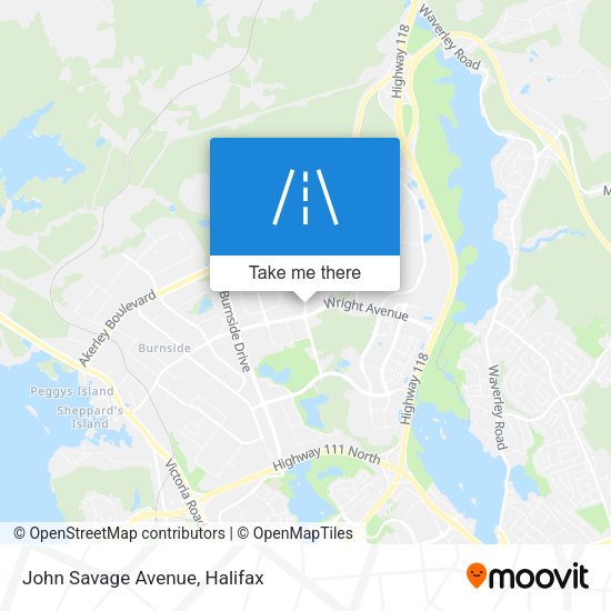 John Savage Avenue map