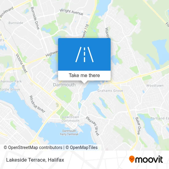 Lakeside Terrace map