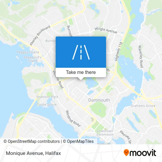 Monique Avenue map