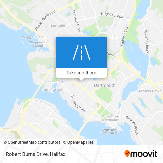 Robert Burns Drive map