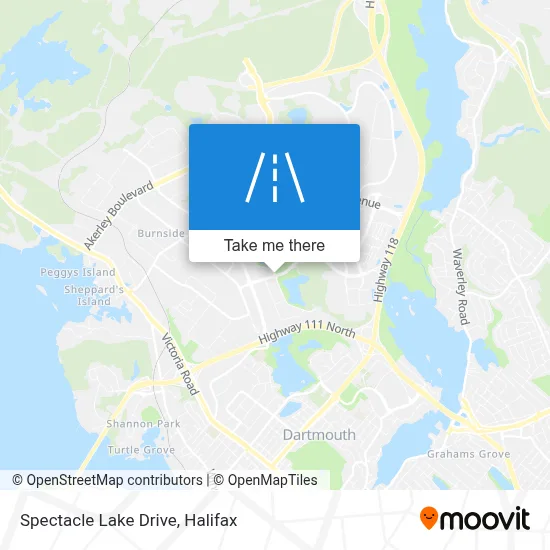 Spectacle Lake Drive map