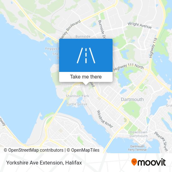 Yorkshire Ave Extension map